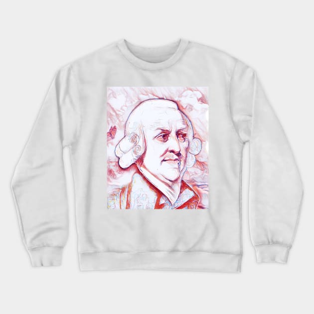 Adam Smith Portrait | Adam Smith Artwork | line art 3 Crewneck Sweatshirt by JustLit